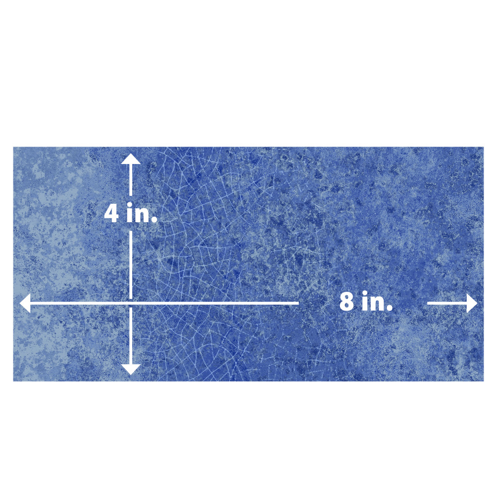 Myst Blue Lava 4 in. x 8 in. Ceramic Wall Tile