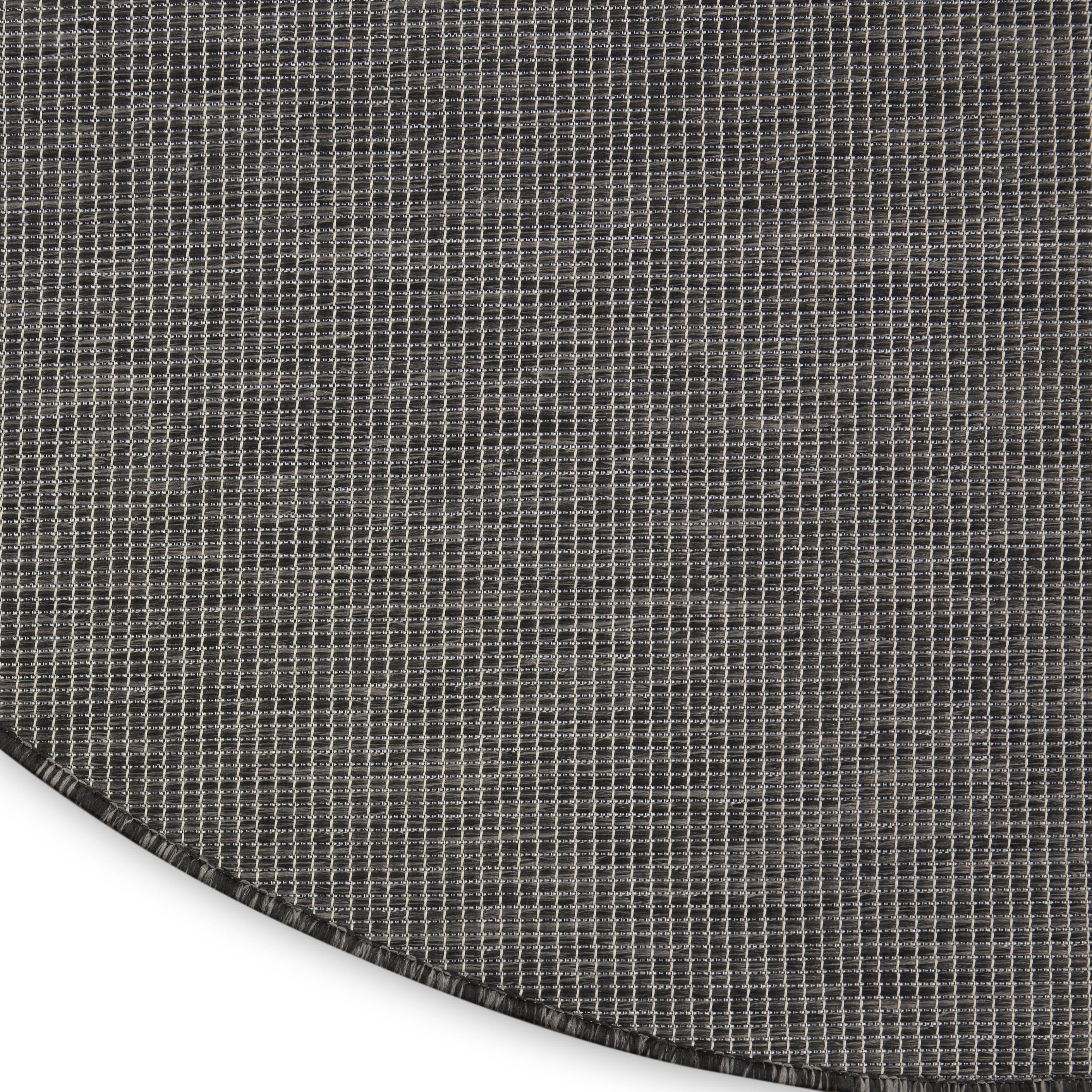 Nourison Positano 8' x Round Charcoal Modern Rug