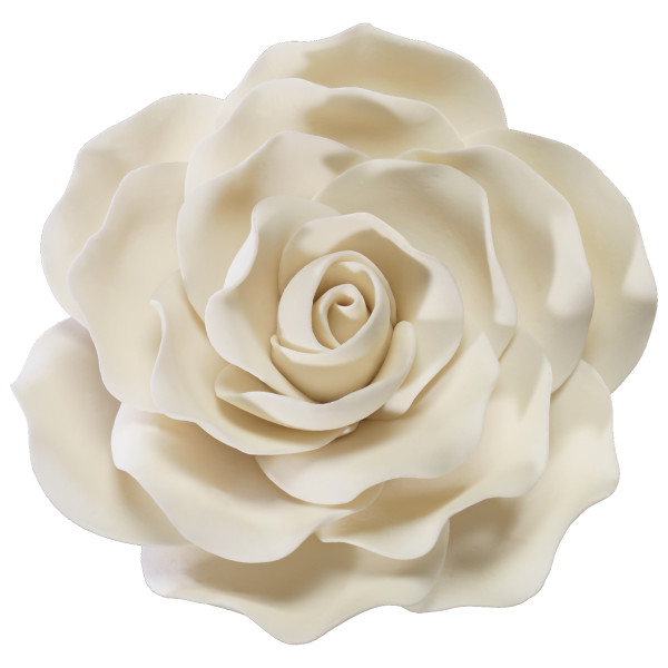 Ivory Rose - Red 3 Free Gum Paste Flowers