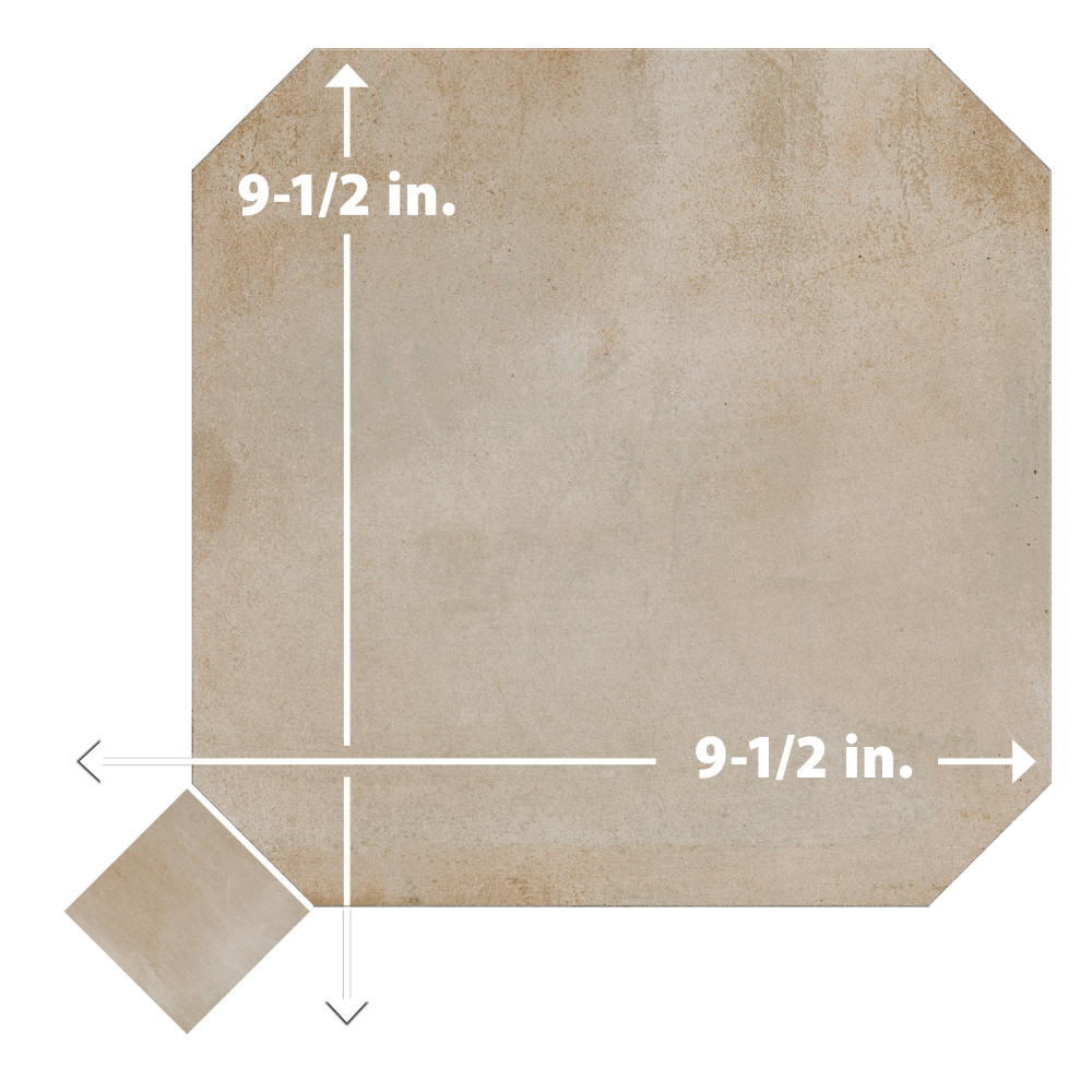 Laverton Octagon Arena with Taco Arena 7-7/8 in. x 7-7/8 in. Porcelain Floor and Wall Tile