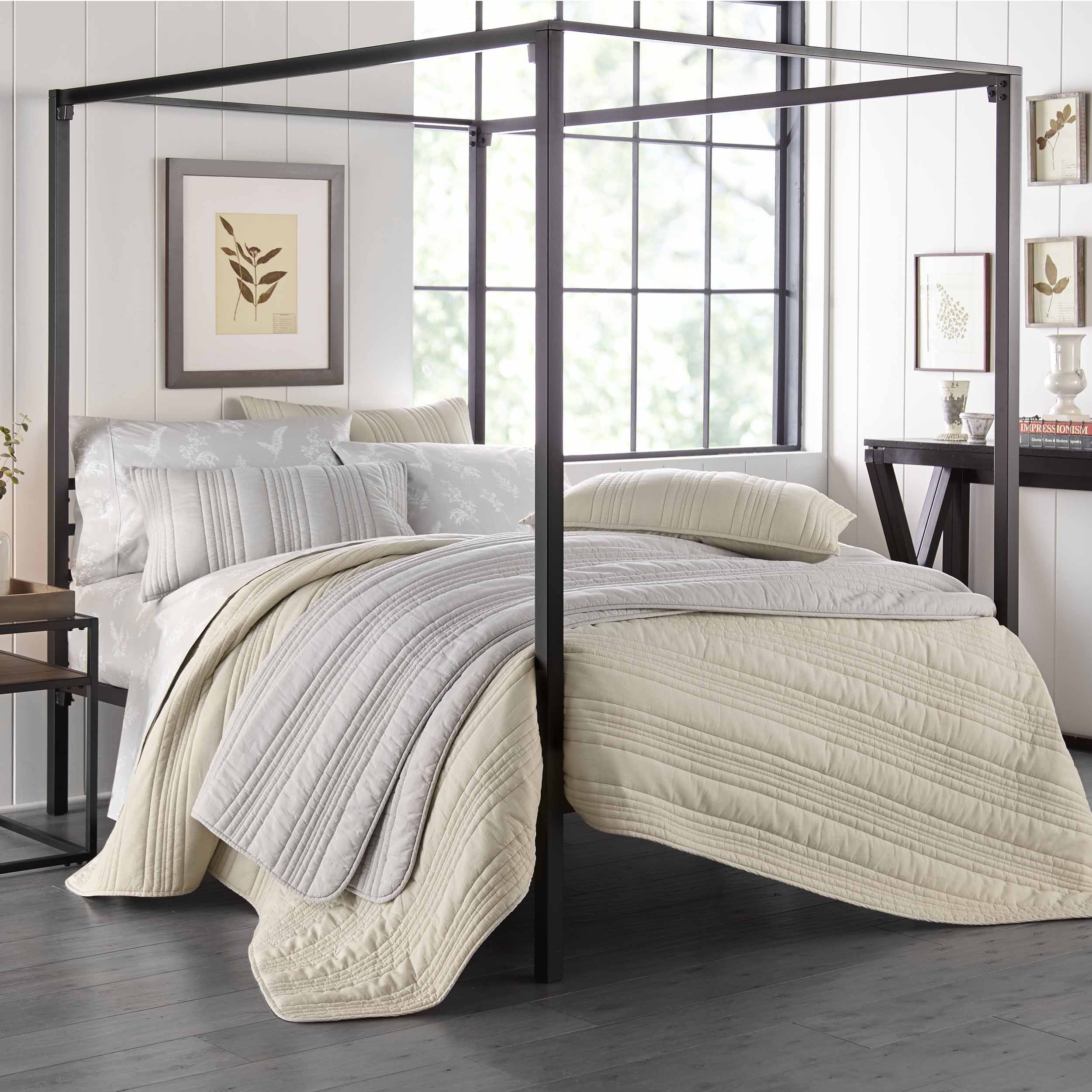 Stone Cottage Whitehills Cotton Grey 3 Piece Quilt Set-Full/Queen - Picture 12 of 35