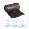 Boardwalk,  LLDPE Liner, 16 gal Capacity, 24 in Wide, 32 in High, 0.35 Mils Thick, Black