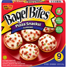 Bagel Bites Supreme Mini Bagel Pizza Snacks, 9 ct Box