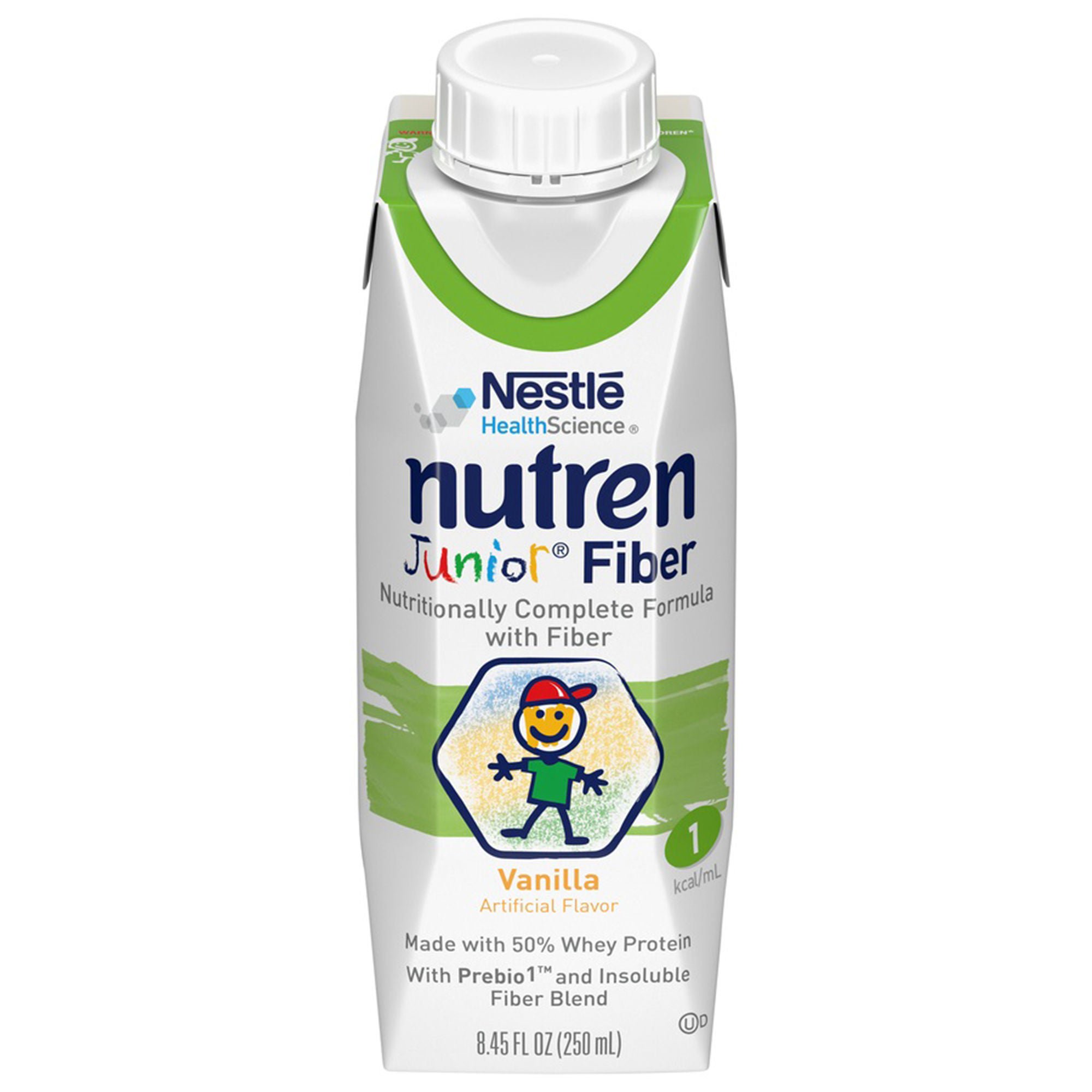 Nutren® Junior Nutritionally Complete Formula with Fiber, Vanilla, 8.45-ounce