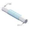 CADWELD®, Horizontal Splice Cable Mold, 2 Conductors, 300 kcmil Concentric, 0.63 in. O.D.