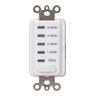 EI200 Series Electronic In-Wall Timers, 1/2/4/8 hour, White