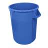 Impact, Gator Plus, 32 gal, Plastic, Blue, Round, Receptacle