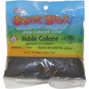 Scenic Sand&trade; Craft Colored Sand, Deep Black, 1lb (454g) Bag