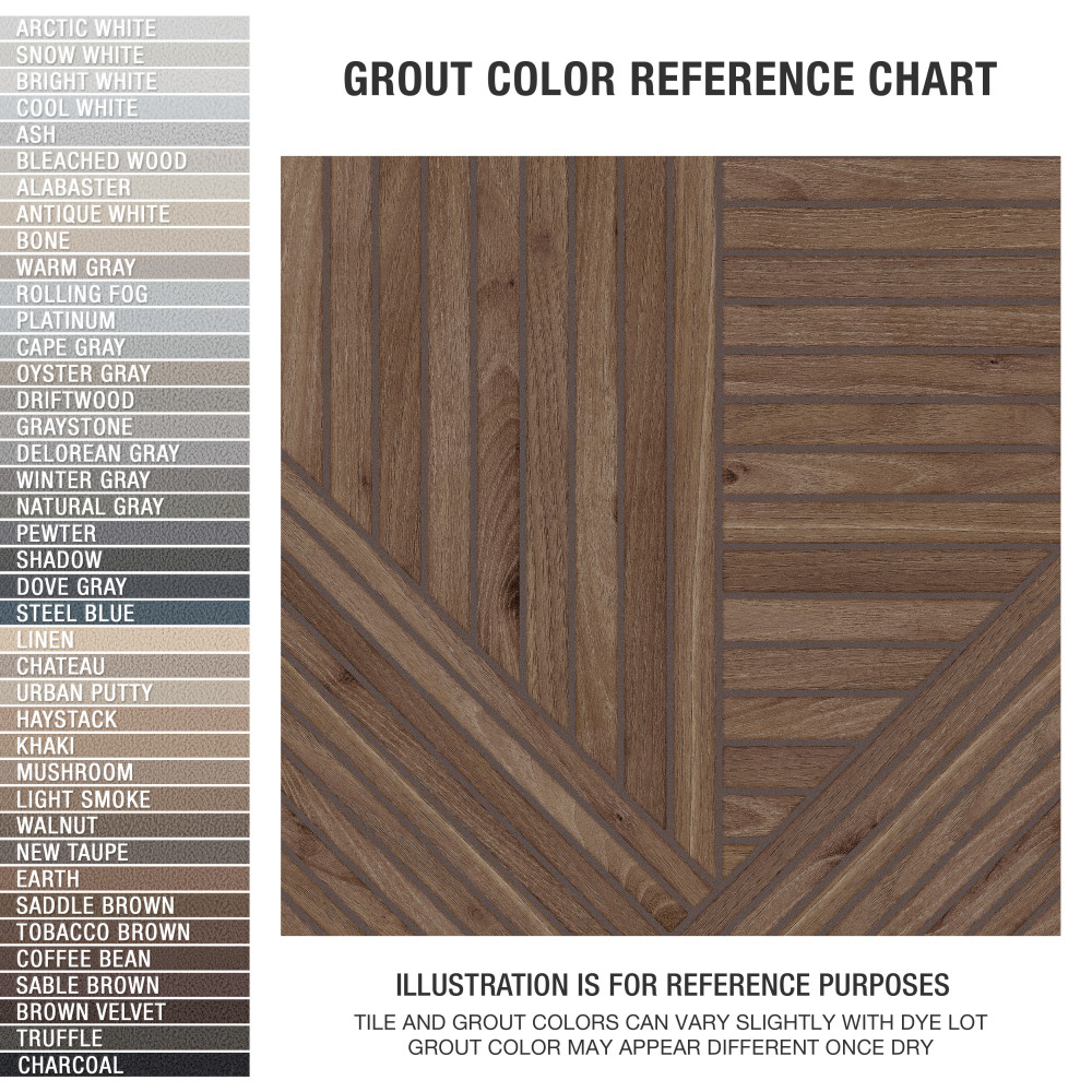 Tangram Wood Walnut 17-3/8 in. x 17-3/8 in. Porcelain Floor and Wall Tile