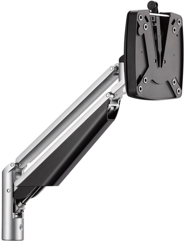 Novus CLU Arms are designed to enhance comfort by elevating a monitor to its ideal viewing position.