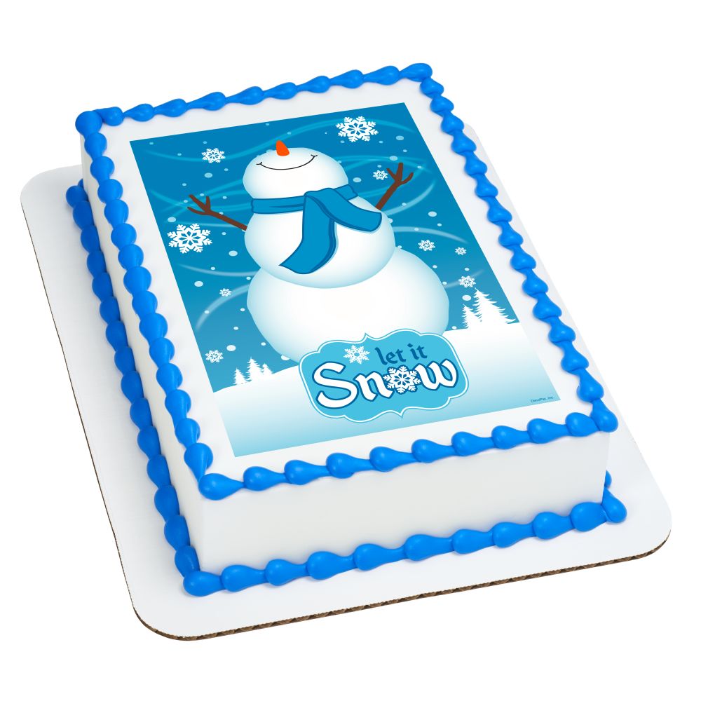 Image Cake Let it Snowman