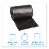 Boardwalk,  LLDPE Liner, 4 gal Capacity, 17 in Wide, 17 in High, 0.35 Mils Thick, Black