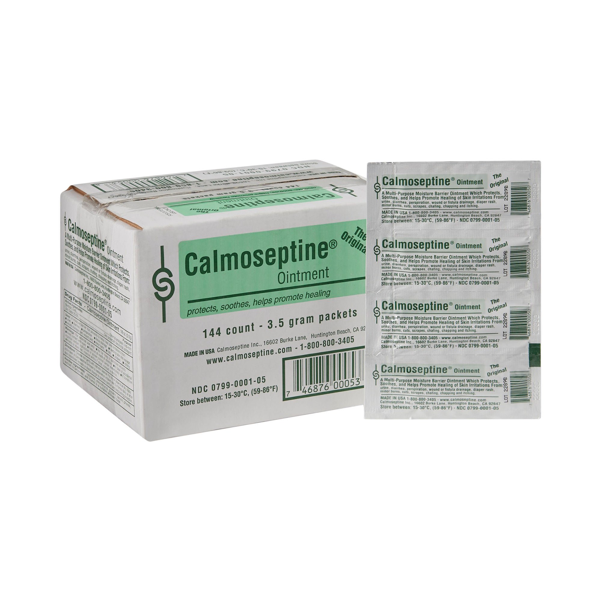 Calmoseptine® Moisture Barrier Scented Ointment, 0.125-ounce Individual Packets