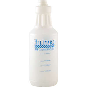 Hillyard, Spray Bottle with Graduations, 32 oz, Plastic, Translucent