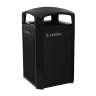 RUB3975BK, Rubbermaid Commercial,  Landmark Series Classic Container,  Dome Top with Rigid Liner, 50 gal, Plastic, Black