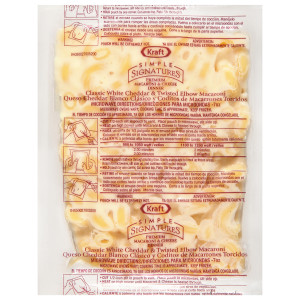 KRAFT Signatures Single Serve Frozen White Cheddar Macaroni & Cheese, 7 oz. Pouches (Pack of 36) image