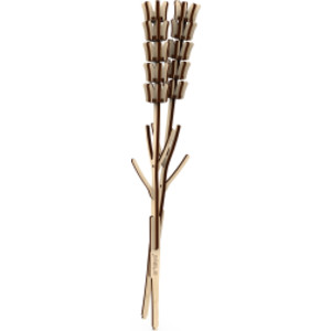 Lavender Wooden Flower Model Kit, 88 Pieces
