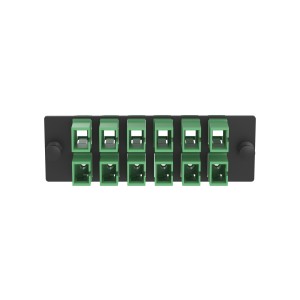 Opticom® Fiber Optic Adapter Panel, Singlemode (OS1/2), (12) SC Simplex Adapters for 12-Strand Fiber
