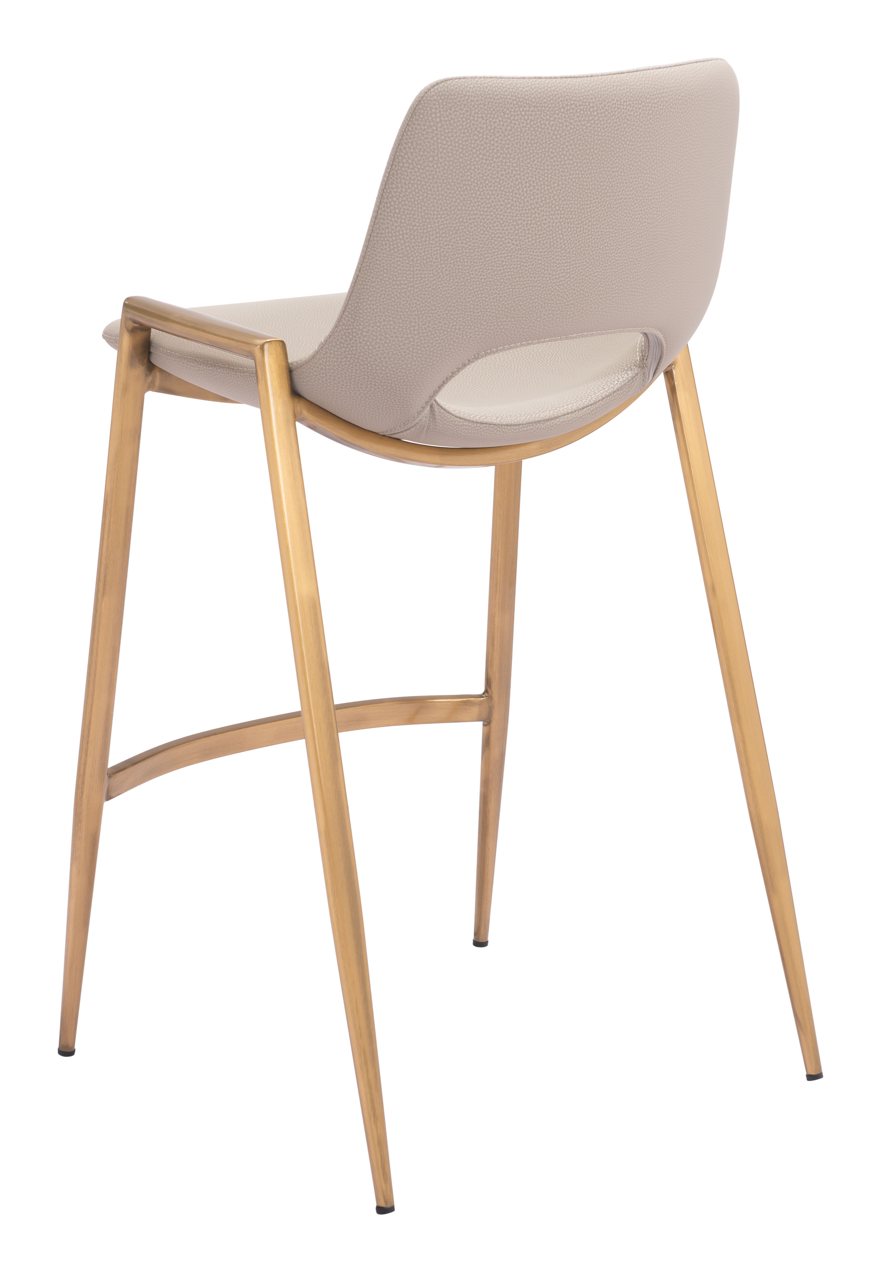 Desi Counter Stool (Set of 2) Beige & Gold product image