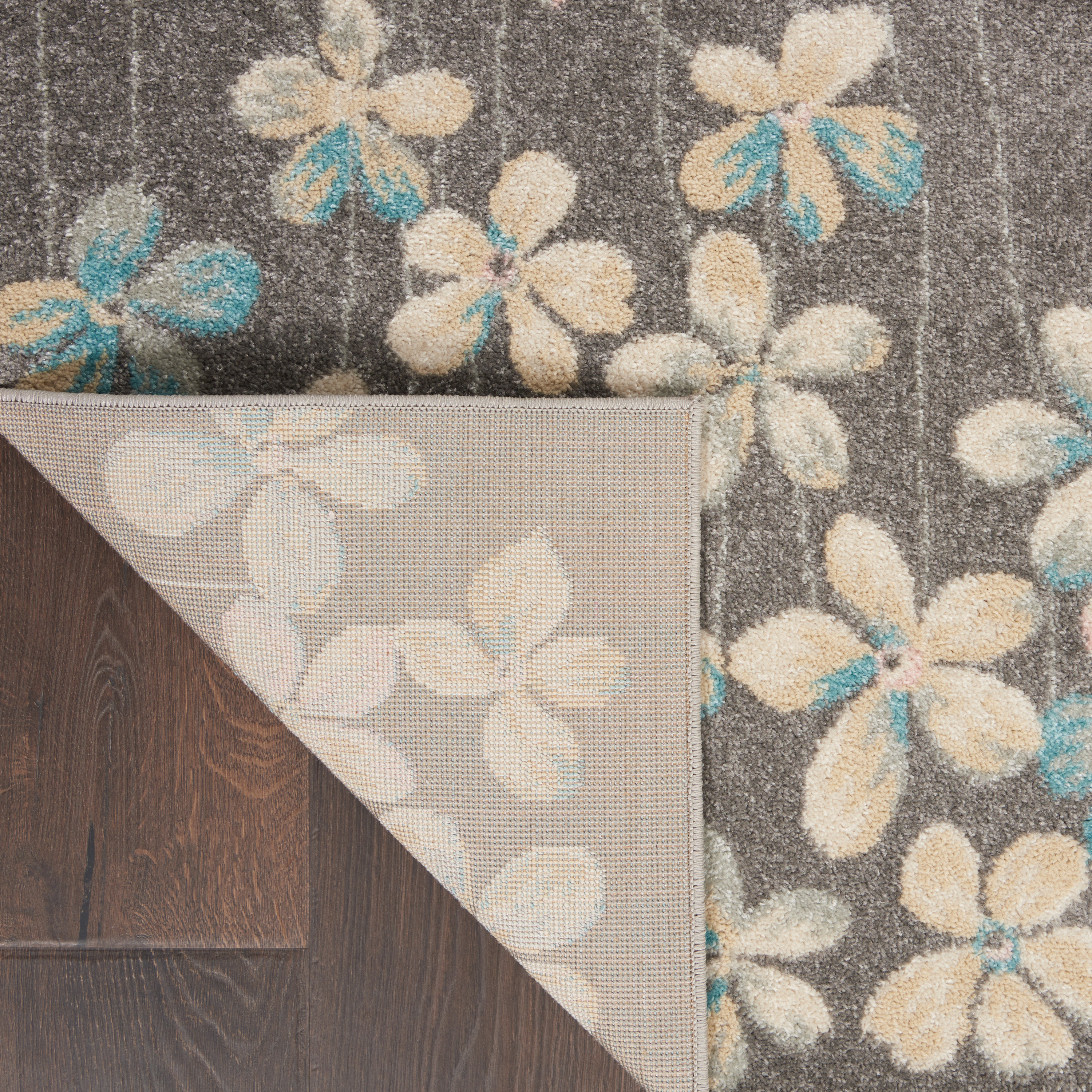 Nourison Tranquil 6' x 9' Grey Beige Contemporary Indoor Rug