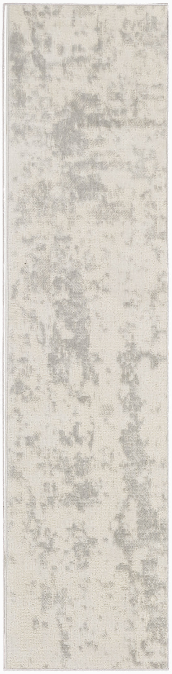 Nourison Quarry 2'2" x 7'6" Cream Grey Modern Indoor Rug