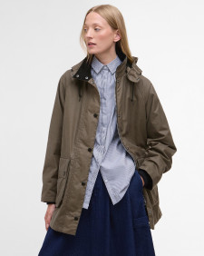 Barbour for Margaret Howell Women's  Waxed Parka Kelp