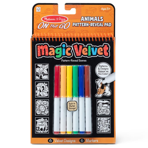 Melissa & Doug Magic Velvet - Animal Scenes (On the Go)