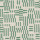 Geometric pattern of short green rectangular bars arranged in staggered grid clusters across a beige, woven-texture fabric background.