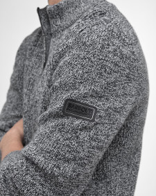 Declan Half-Zip Jumper Black