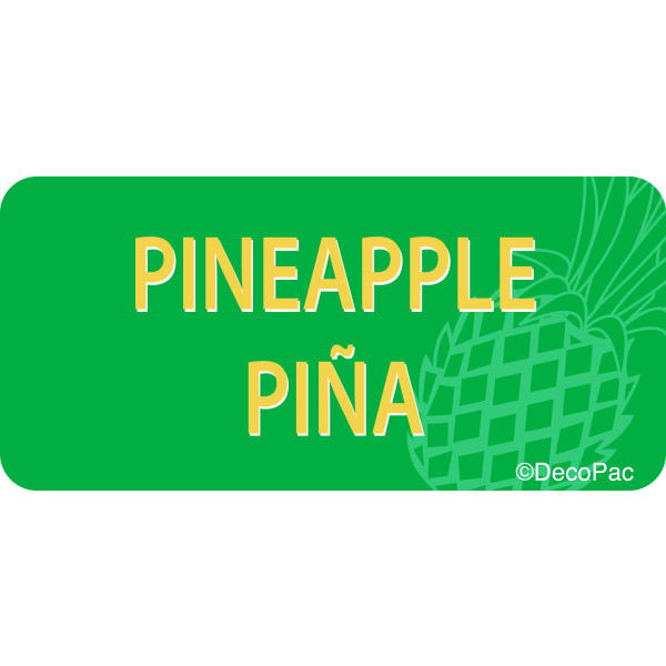 Pineapple/Piña Promotional Label