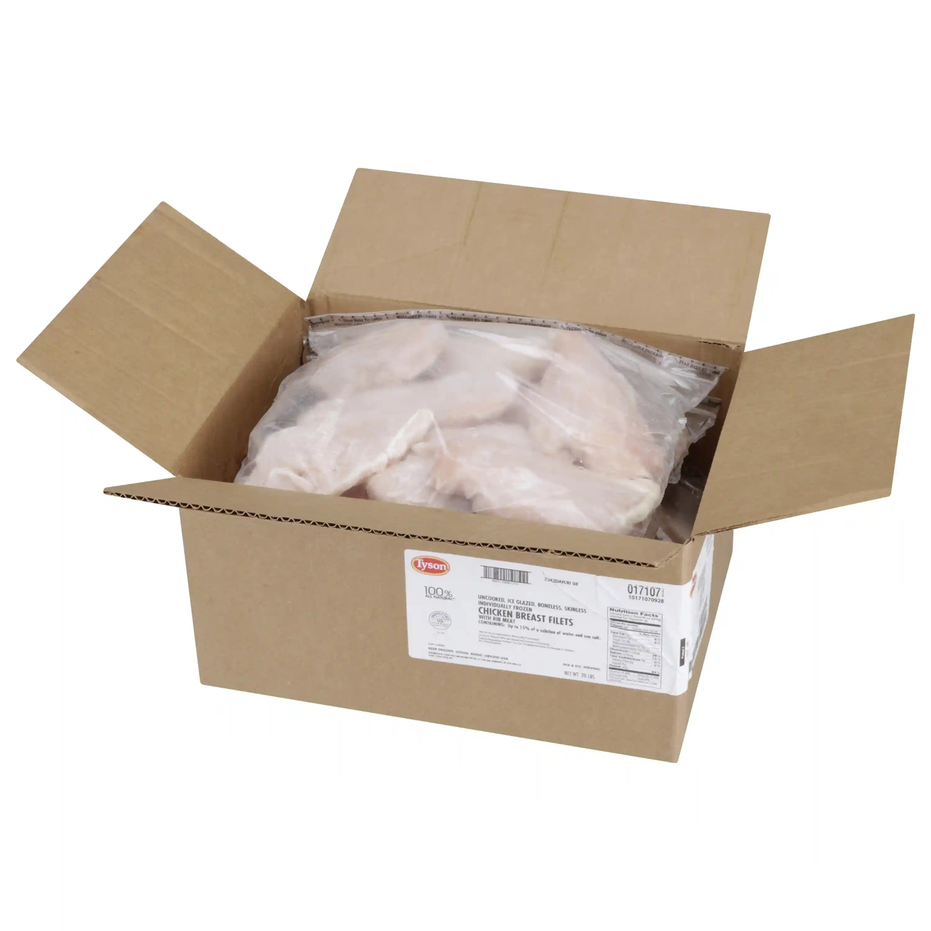 Tyson® All Natural* IF Unbreaded Boneless Skinless Chicken Breast Filets, 8 oz._image_21