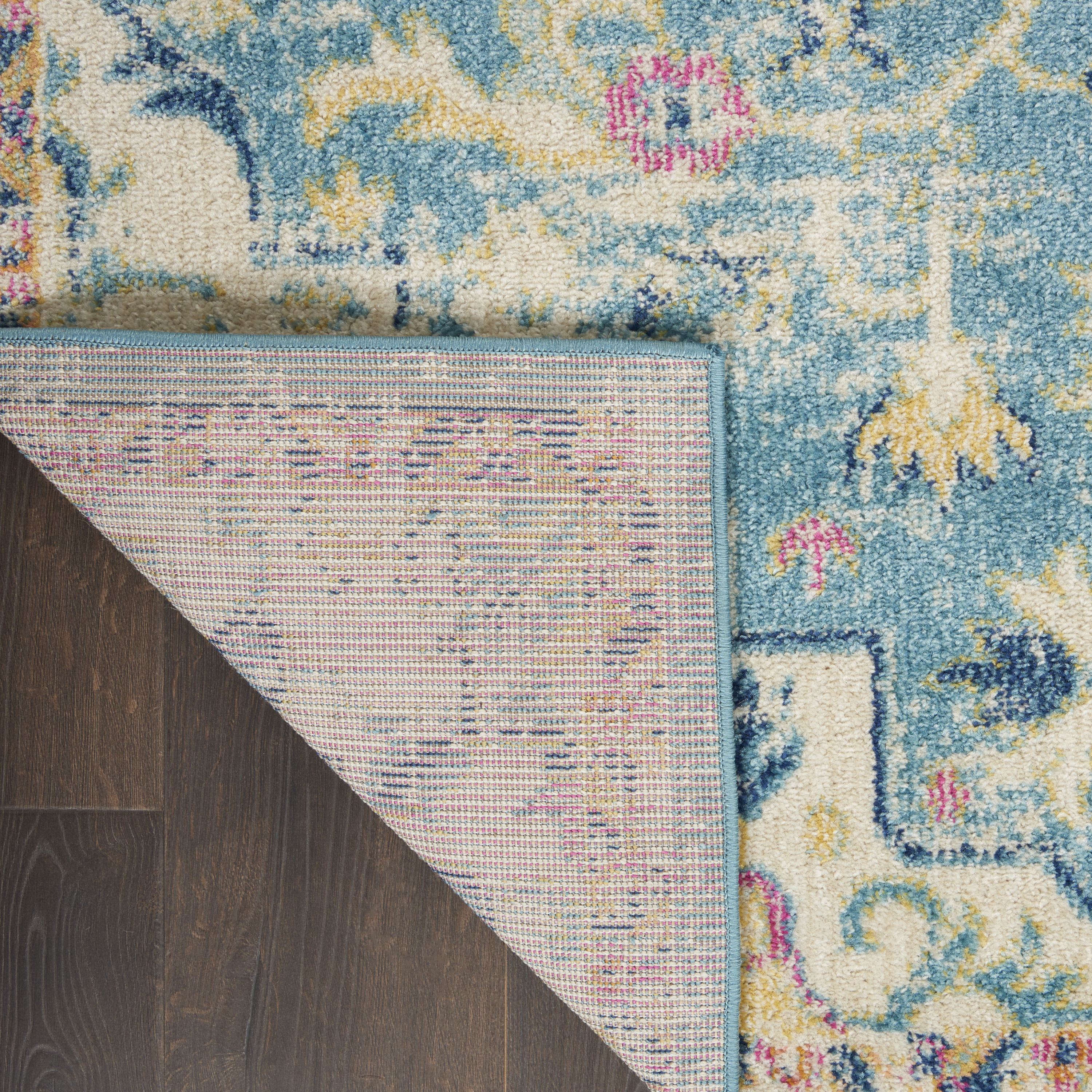 Nourison Passion 9' x 12' Ivory/Light Blue Bohemian Indoor Rug
