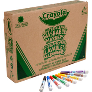 Ultra-Clean Washable Markers Classpack&reg;, Broad Line, 8 Colors, Pack of 200