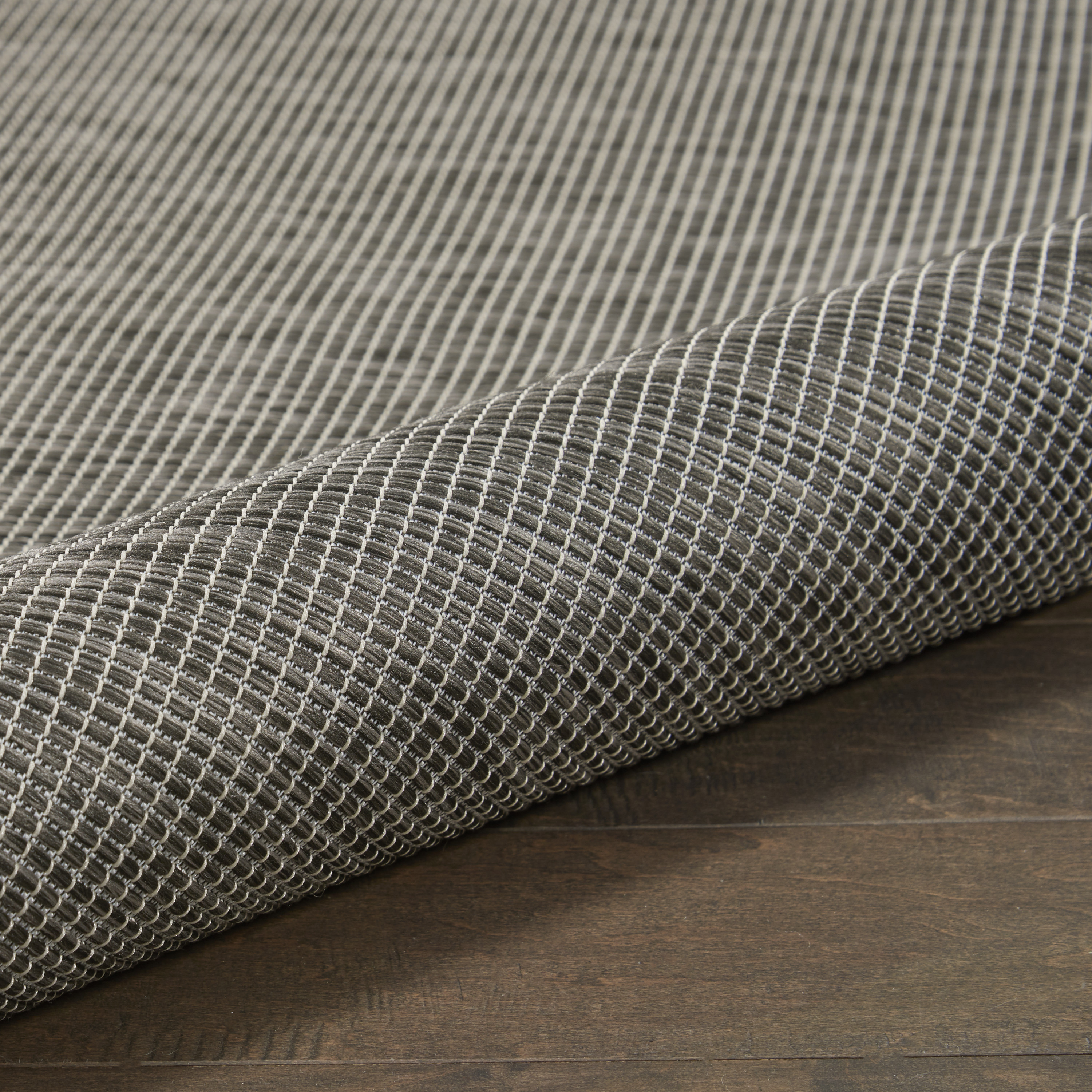 Nourison Positano 2' x 6' Charcoal Modern Rug