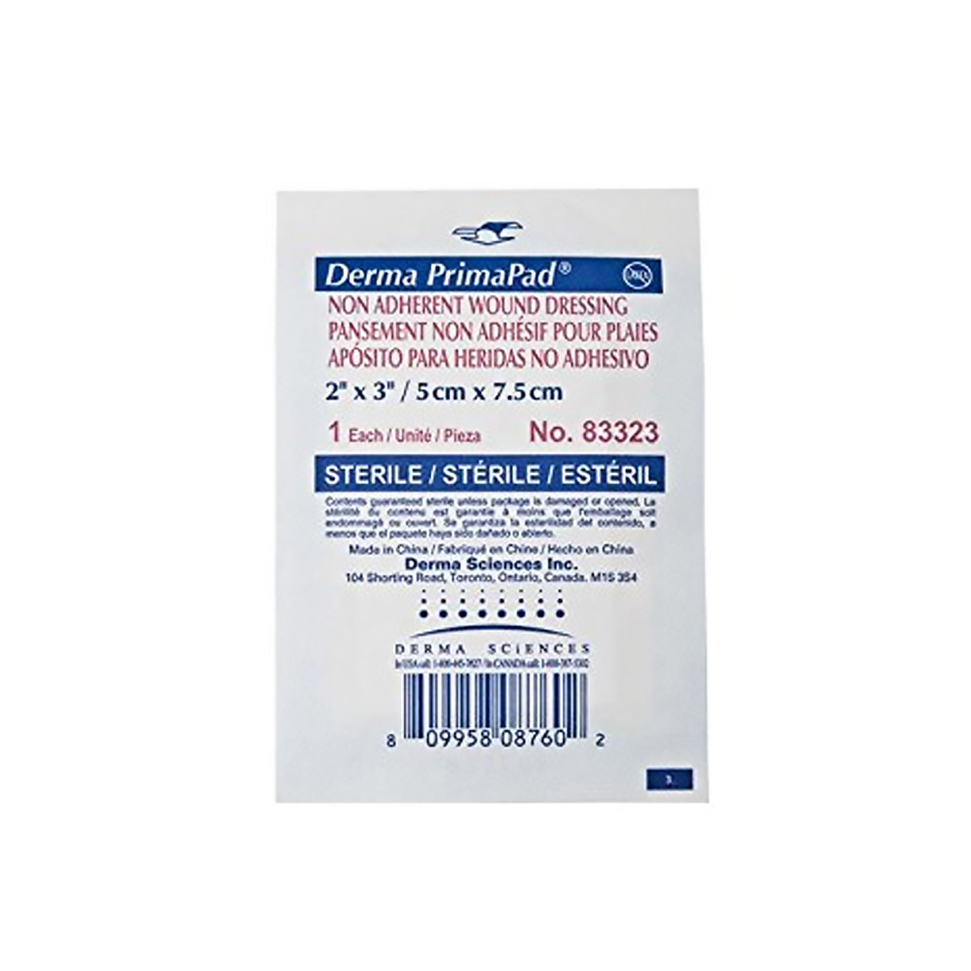 Primapad® nonadherent Dressing, 2 x 3 Inch, 1-Ply