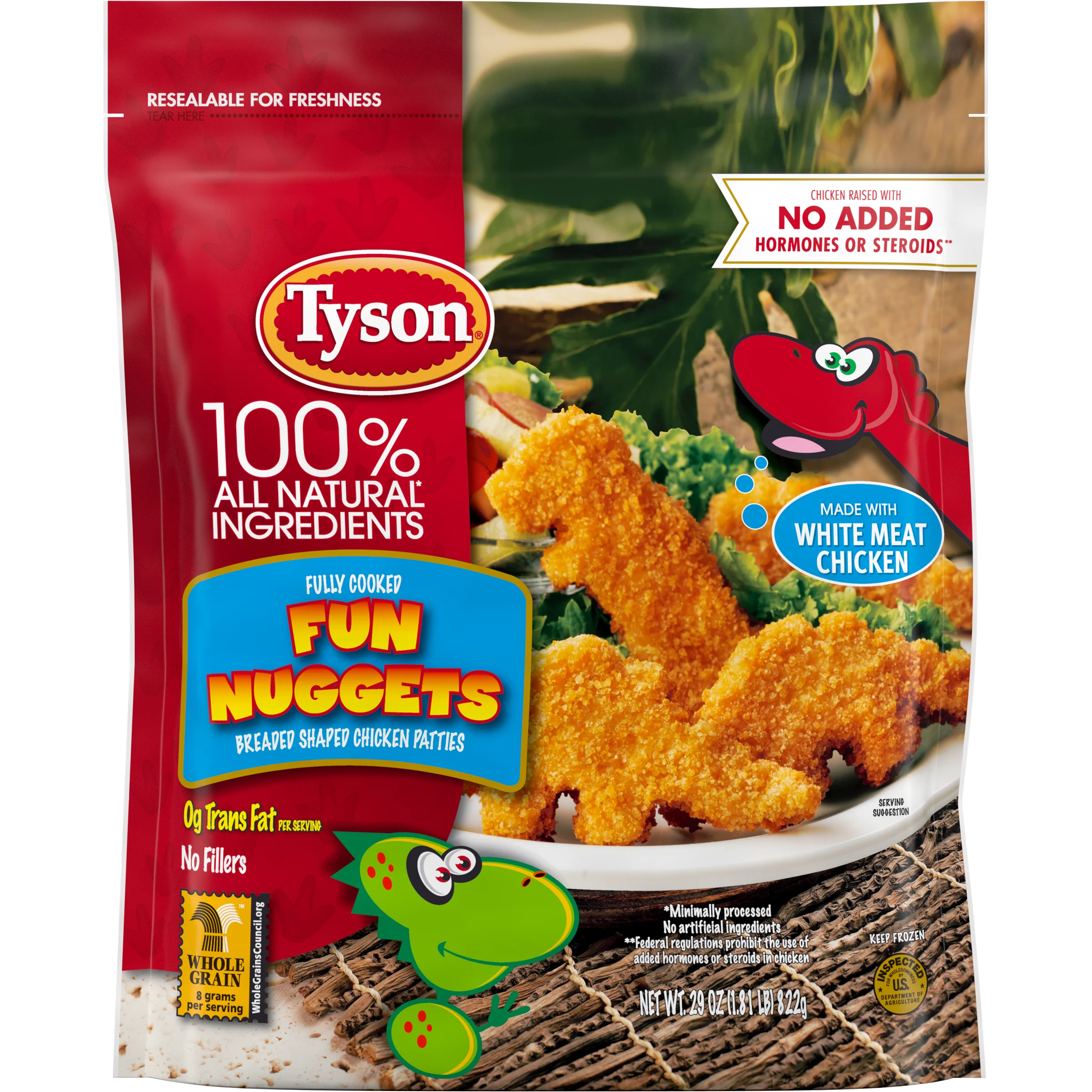 Fully Cooked Fun Nuggets with Whole Grain Breading