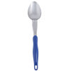 14-inch heavy-duty stainless steel solid basting spoon with blue Ergo Grip™ handle