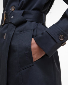 Impermeabile corto Greta Dark Navy/Hessian Tartan