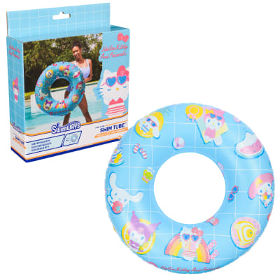 SwimWays Hello Kitty and Friends Swim Tube, Tube Float for Kids and Adults, Personal Flotation Device for Swimming Pools, Sanrio Outdoor Toys for Ages 14 and Up