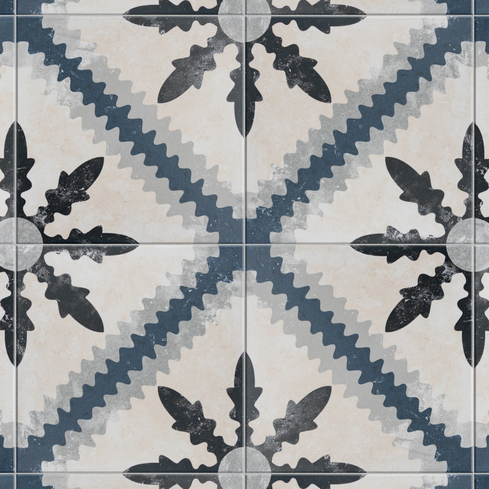 Evoque Monastery 9.75x9.75 Square Porcelain Floor and Wall Digital Pattern