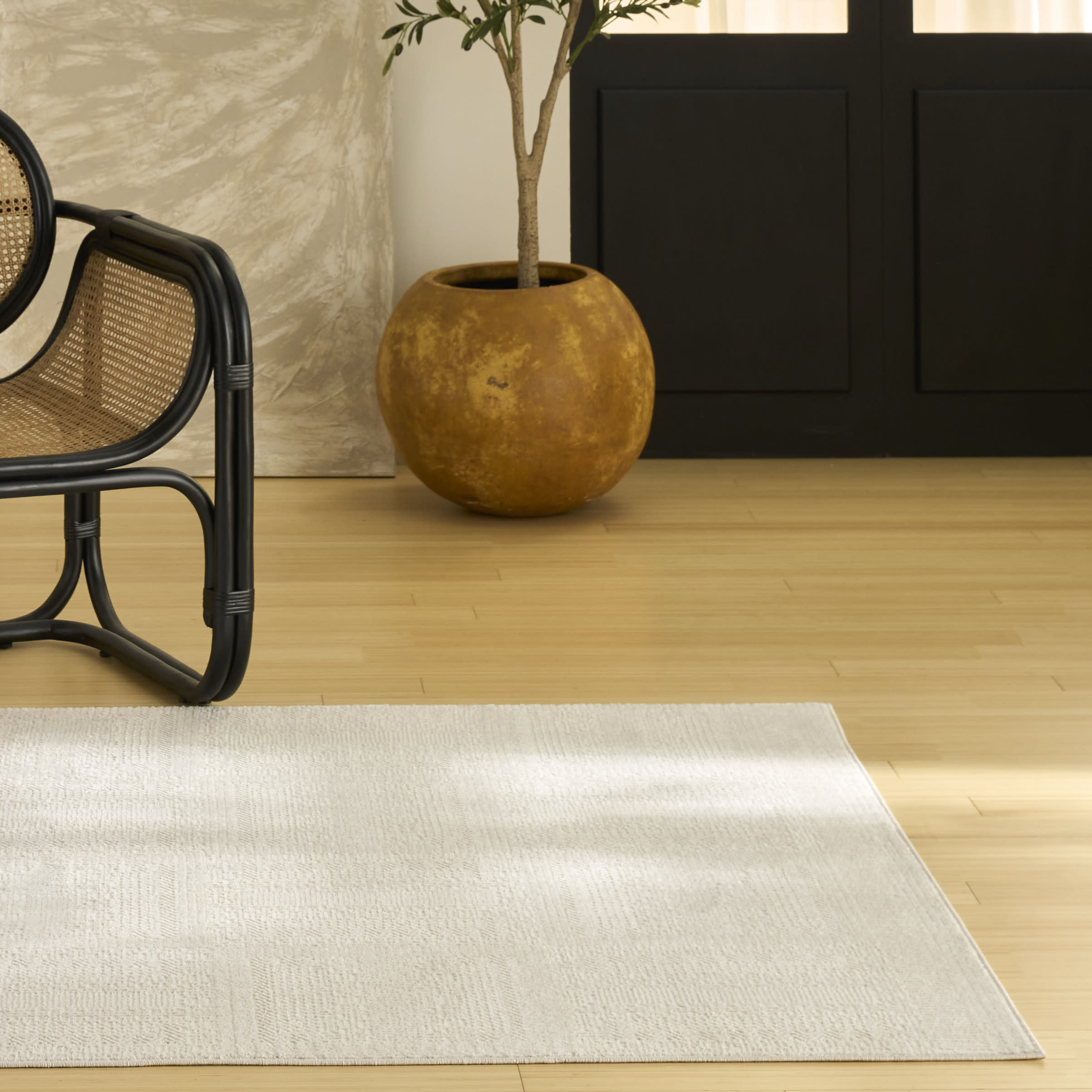 Nourison Nordic 4' x 6' Ivory Modern Indoor Rug