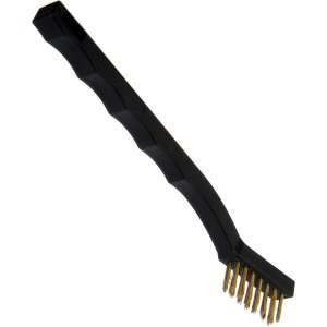 Carlisle, Flo-Pac, 1.7in, Utility Brush , Brass Bristles, Black