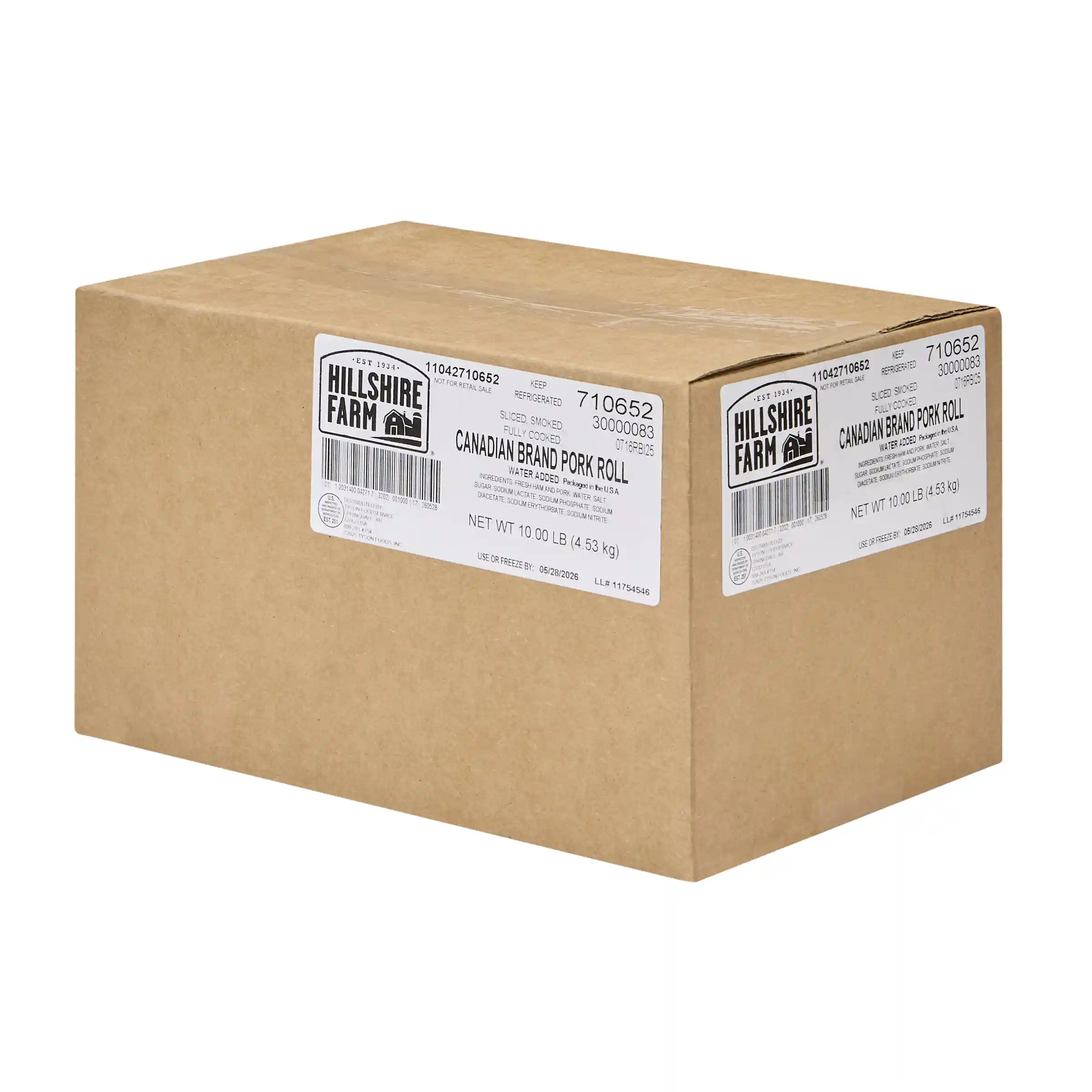 Hillshire Farm® Smoked Fully Cooked Sliced Canadian Brand Pork Roll_image_5