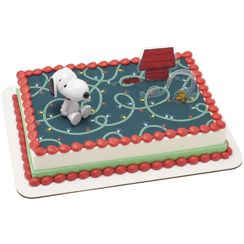Image Cake Peanuts® Snoopy® and Woodstock® Christmas
