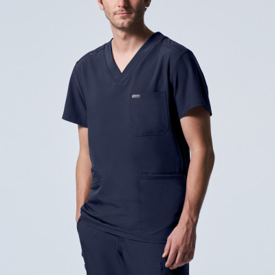 Landau Forward Men&#8216;s 4-Pocket V-Neck Scrub Top-Landau