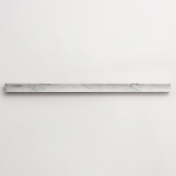 clé lapidary: sculpted shapes | etui grand | honed | carrara | sample 