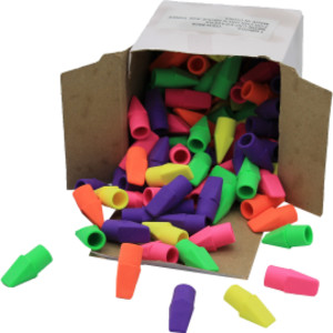 Writing Accessories, Slip-On Wedge Shaped Cap Eraser, Pack of 144