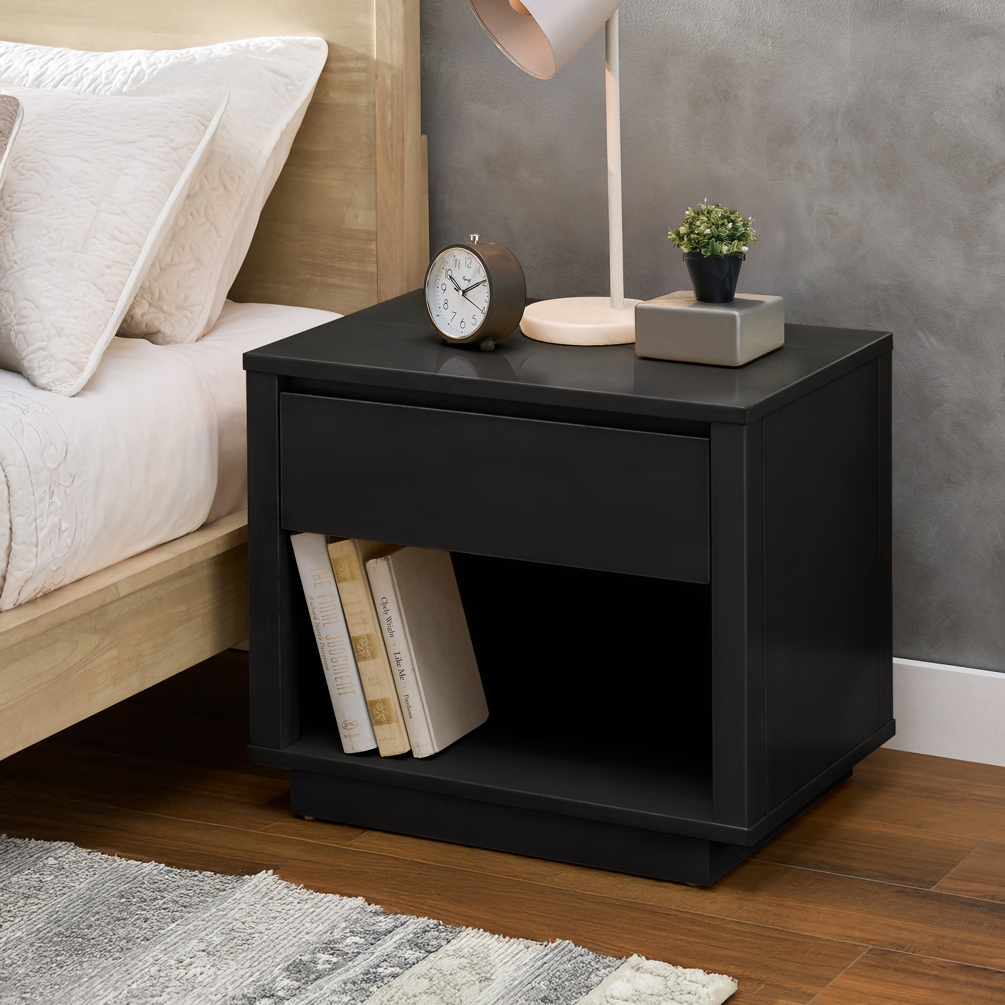 Danish-inspired Modern 1-Drawer Nightstand