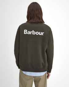 Brushed Nicholas Oversized Crew Neck Jumper Sage