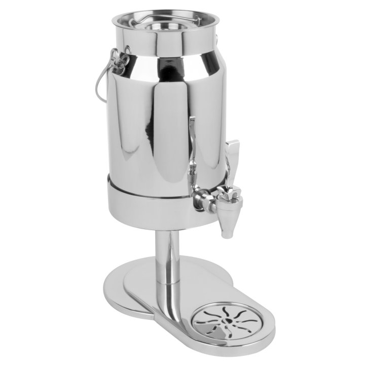 5-quart Somerville stainless steel milk dispenser in mirror finish